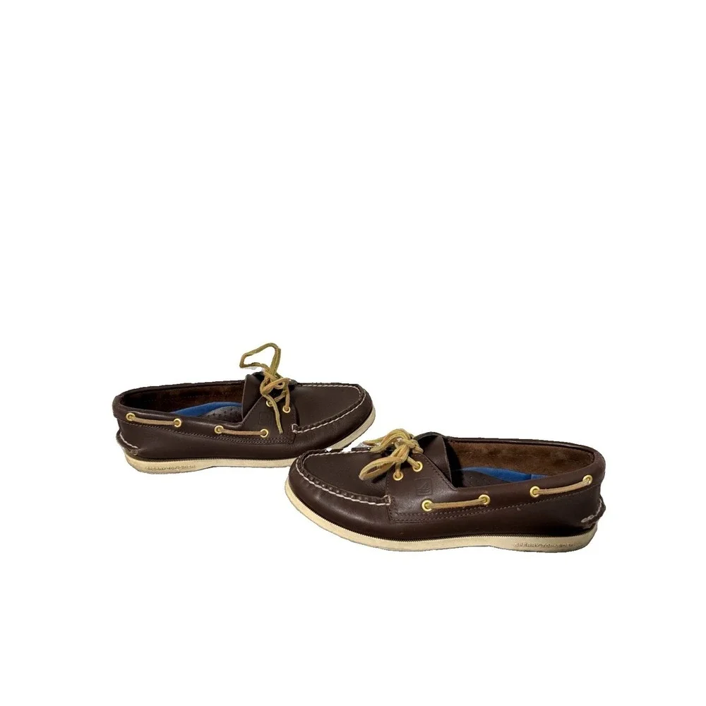 Sperry Women's Authentic Original Boat Shoes – Brown Leather – Size 8.5